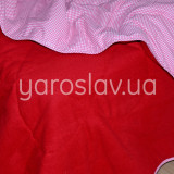 Koc-krata półwełna m.p-008 dwustronna 140x205 cm czerwona TM Yaroslav