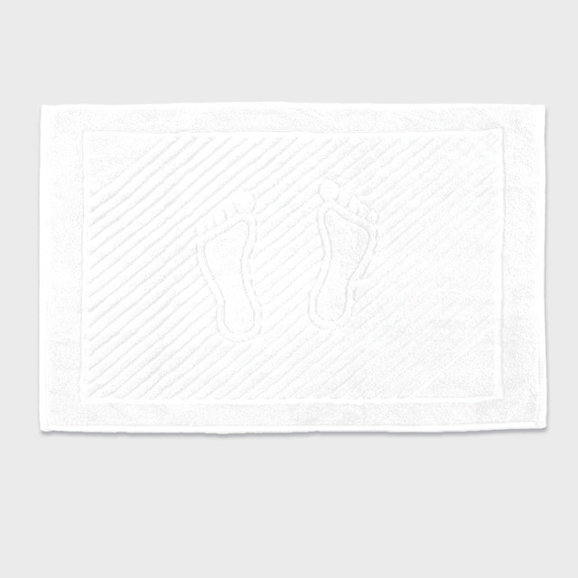 Mata do kąpieli frotte Nogi biały 50x70 cm TM Yaroslav
