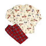 Piżama dziecięca interlock m.D-011 zwierzęta na samochodach TM Yaroslav