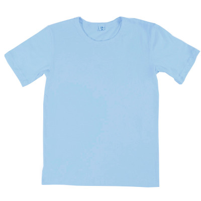 T-shirt dziecięcy z dzianiny m.176, jasny niebieski bawełna TM Yaroslav