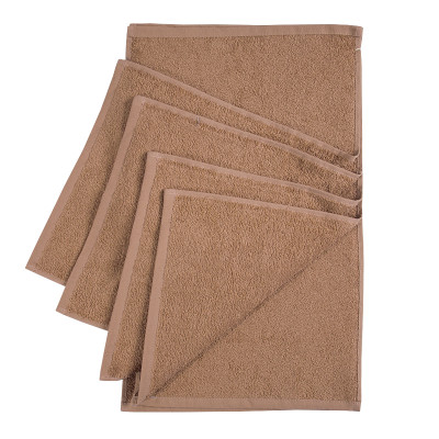 Zestaw serwetek frotte YAR-350 ciemny beż 6 szt. 30x50 cm TM Jarosław