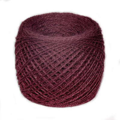 Przędza z wełny nowozelandzkiej 5/2 nr.12 bordo 100g/250m TM Jarosław