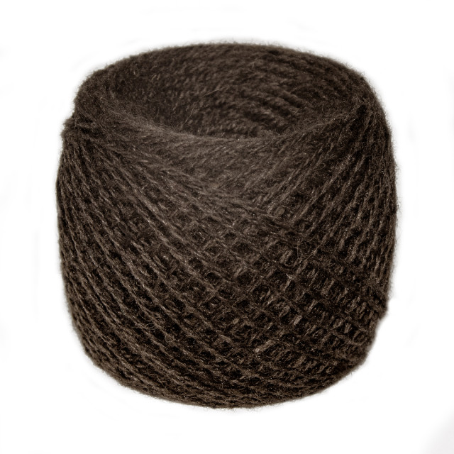 Przędza z wełny nowozelandzkiej 5/2 nr.45 brązowy 100g/250m TM Jarosław