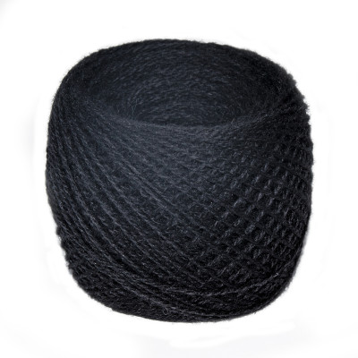 Przędza z wełny nowozelandzkiej 5/2 nr.500 czarna 100g/250m TM Jarosław