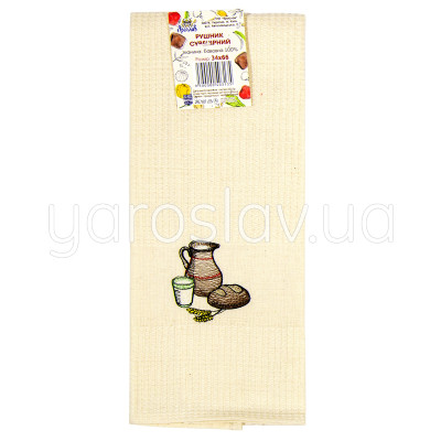 Ręcznik waflowy Pamiątkowa chleb i dzbanek 45x75 cm TM Yaroslav
