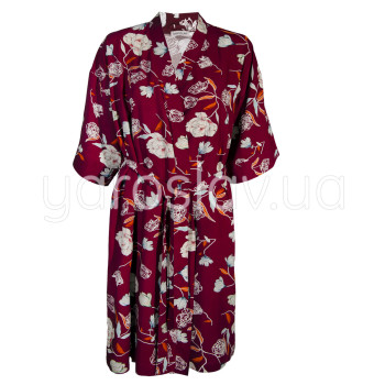 Szlafrok o zapachu wiskozy m.F-310 bordowym TM Yaroslav