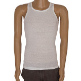 T-shirt męski zestaw 3 w prążki białe TM Jarosław