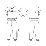 Garnitur jersey m.F-221 parasole czerwone TM Yaroslav