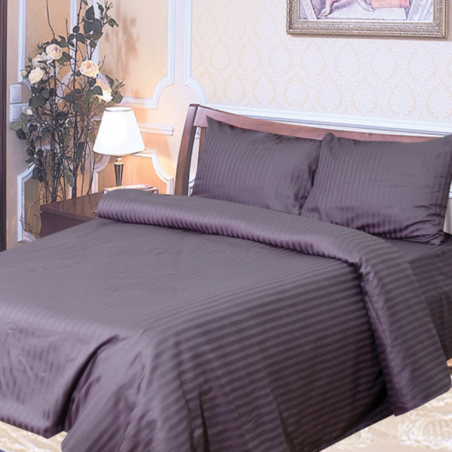 Komplet pościeli Satin Stripe 07 gładko pomalowany TM Yaroslav Komplet pościeli Satin Stripe 07 gładko pomalowany TM Yaroslav