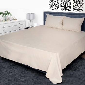 Prześcieradło perkal gładki barwiony 02 beżowy TM Yaroslav