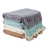 Pled bawełniany Pigtail szara 140x200 cm TM Jarosław Pled bawełniany Pigtail szara 140x200 cm TM Jarosław