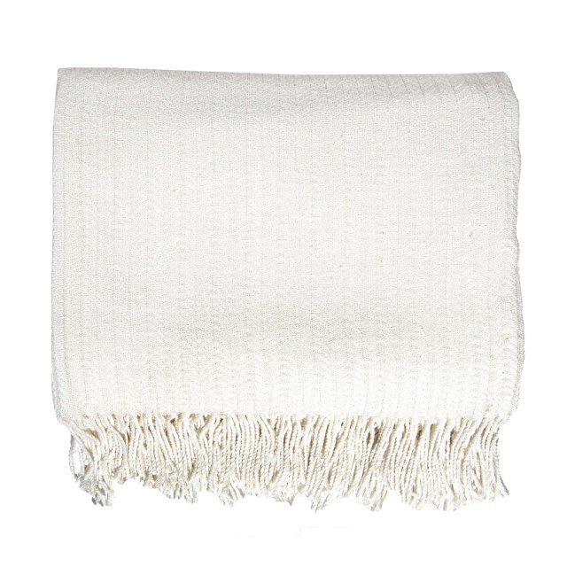 Pled bawełniany Pigtail mlekowy 140x200 cm TM Jarosław