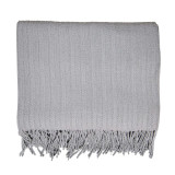 Pled bawełniany Pigtail szara 140x200 cm TM Jarosław Pled bawełniany Pigtail szara 140x200 cm TM Jarosław