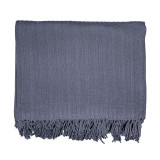 Pled bawełniany Pigtail ciemnoszary 140x200 cm TM Jarosław Pled bawełniany Pigtail ciemnoszary 140x200 cm TM Jarosław