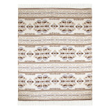 Pled bawełniany dis.2 beżowo-brązowy TM Jarosław