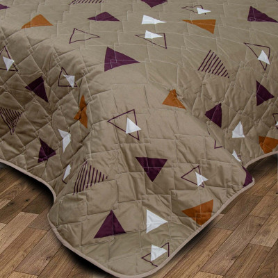 Pled pikowany Trójkąty mikrofibra TM Jarosław