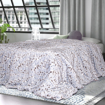 Pled polarowy f286 liście TM Yaroslav