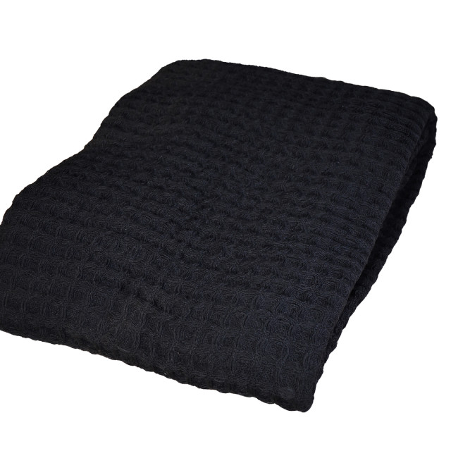 Pled 3D z wełny merino 140x200 cm czarny TM Yaroslav