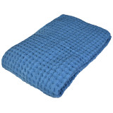 Pled 3D z wełny merino 140x200 cm niebieski TM Yaroslav