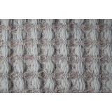 Plaid półwełna 3D 140x200 cm szaro-brązowy TM Jarosław