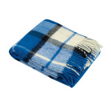 Plaid półwełna dis.15 niebieski komórka TM Jarosław