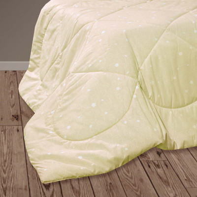 Kocyk pikowany perkal/silikon beżowy TM Jarosław