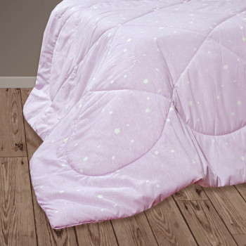 Kocyk pikowany perkal/silikon liliowy TM Jarosław