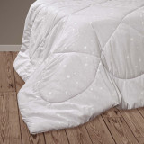 Kocyk pikowany perkal/silikon lato szary TM Jarosław