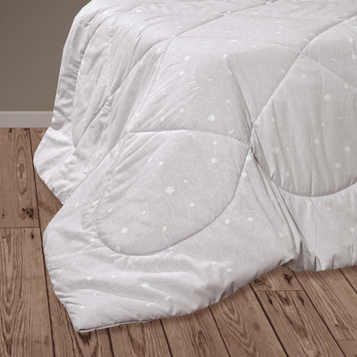 Kocyk pikowany perkal/silikon lato szary TM Jarosław