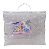 Kocyk pikowany perkal/silikon lato szary TM Jarosław