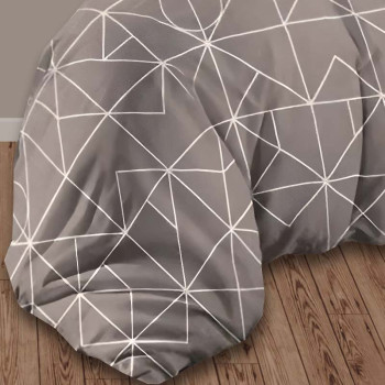 Kocyk pikowany Światło mikrofibra/silikon Geometria TM Jarosław