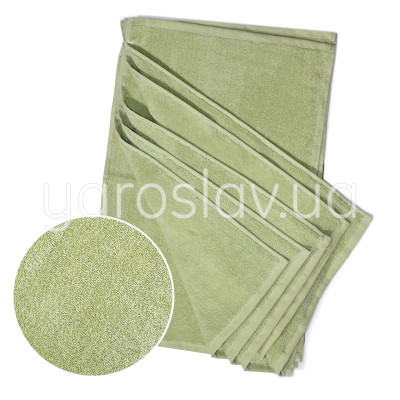 Zestaw serwetek frotte YAR-500 jasna oliwka 6 szt. 30x50 cm TM Jarosław