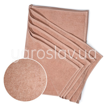 Zestaw serwetek frotte YAR-500 beżowy 6 szt. 30x50 cm TM Jarosław