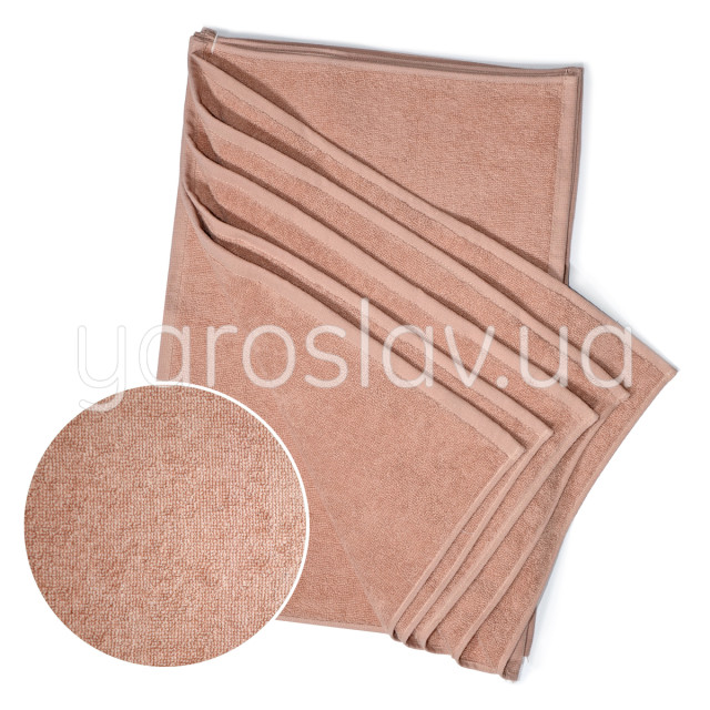 Zestaw serwetek frotte YAR-500 beżowy 6 szt. 30x50 cm TM Jarosław Zestaw serwetek frotte YAR-500 beżowy 6 szt. 30x50 cm TM Jarosław