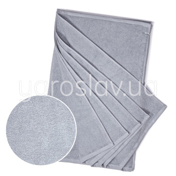 Zestaw serwetek frotte YAR-500 jasnoszary 6 szt. 30x50 cm TM Jarosław