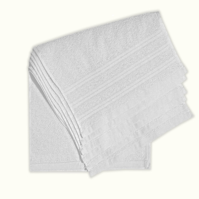 Zestaw serwetek frotte z obramowaniem EL-400 biały 30x50 cm 6 szt TM Yaroslav