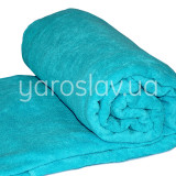 Prześcieradło frotte gładki barwiony fala morska TM Jarosław