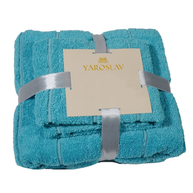 Zestaw ręczników frotte Pilot 420 g/m2 2 szt. aqua TM Jarosław