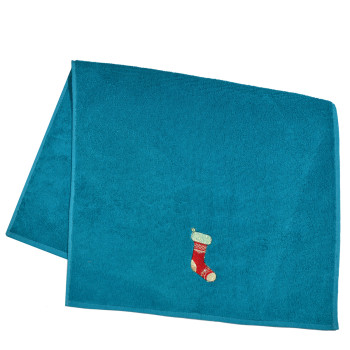 Ręcznik frotte z haftem Skarpeta świąteczna 40x70 cm TM Jarosław