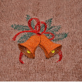 Ręcznik frotte z haftem Skarpeta świąteczna 40x70 cm TM Jarosław