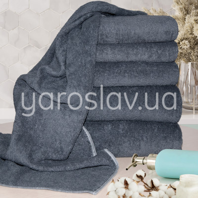 Ręcznik frotte YAR-350 ciemno szary TM Jarosław