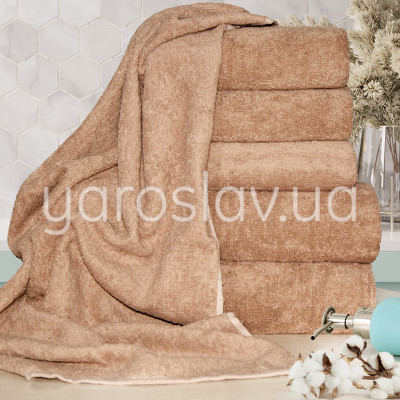 Ręcznik frotte YAR-350 ciemny beż TM Jarosław