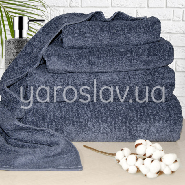 Ręcznik frotte YAR-500 ciemno szary TM Jarosław