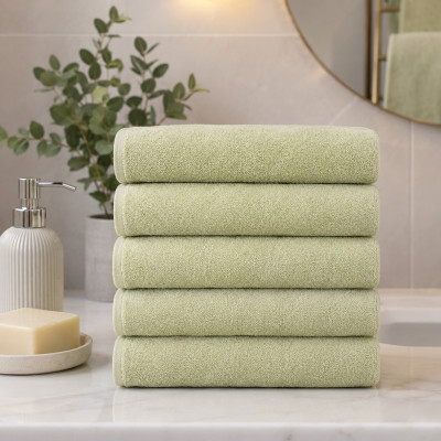 Zestaw ręczników frotte 5 szt. YAR-350 2 gatunek 50х90 cm oliwka TM Yaroslav