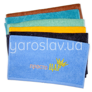 Ręcznik frotte z haftem Tylko Król 40x70 cm TM Jarosław