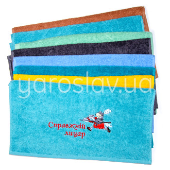 Ręcznik frotte z haftem Prawdziwy rycerz 40x70 cm TM Jarosław