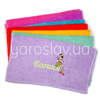 Ręcznik frotte z haftem Bogini 40x70 cm TM Jarosław