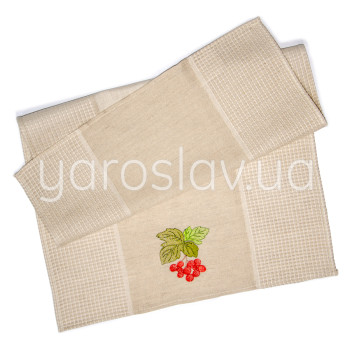 Ręcznik pół lniany art.121/16 z haftem 004 kalina 45x75 cm TM Yaroslav