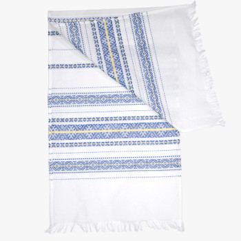 Ręcznik uroczysty tkany niebieski TM Jarosław