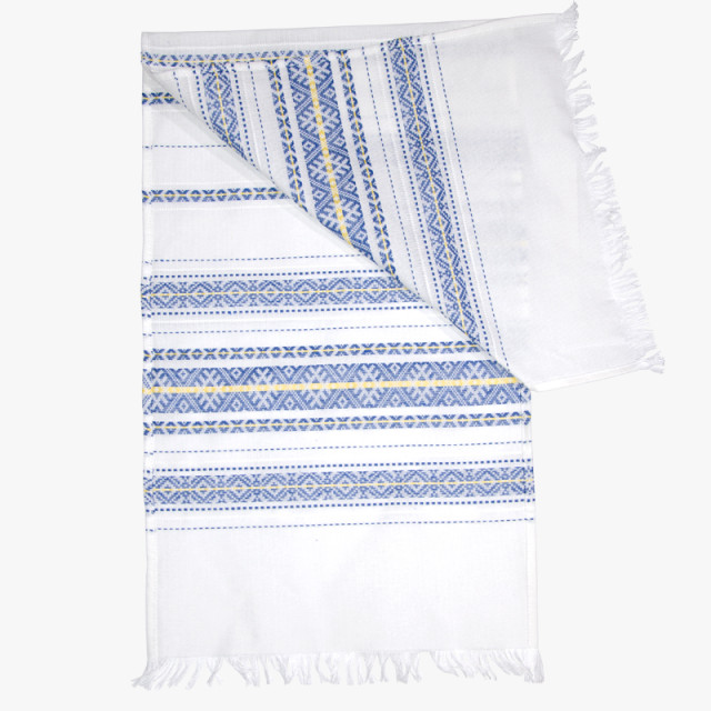 Ręcznik uroczysty tkany niebieski TM Jarosław